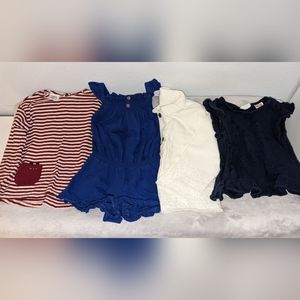 4-Piece Zara Bundle Worn Once Size 18-24 Months. White jacket, 2 shirts, jumper